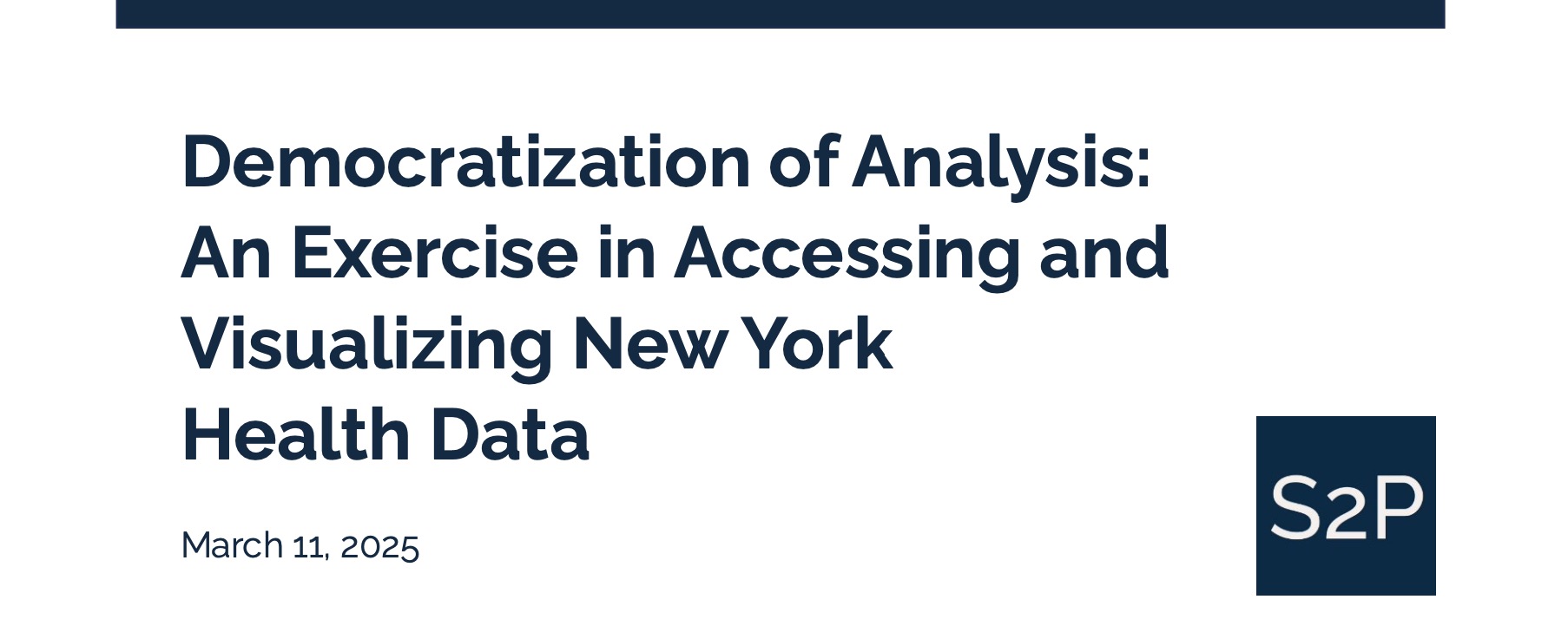 New Policy Brief Explores Democratization of Health Data in New York